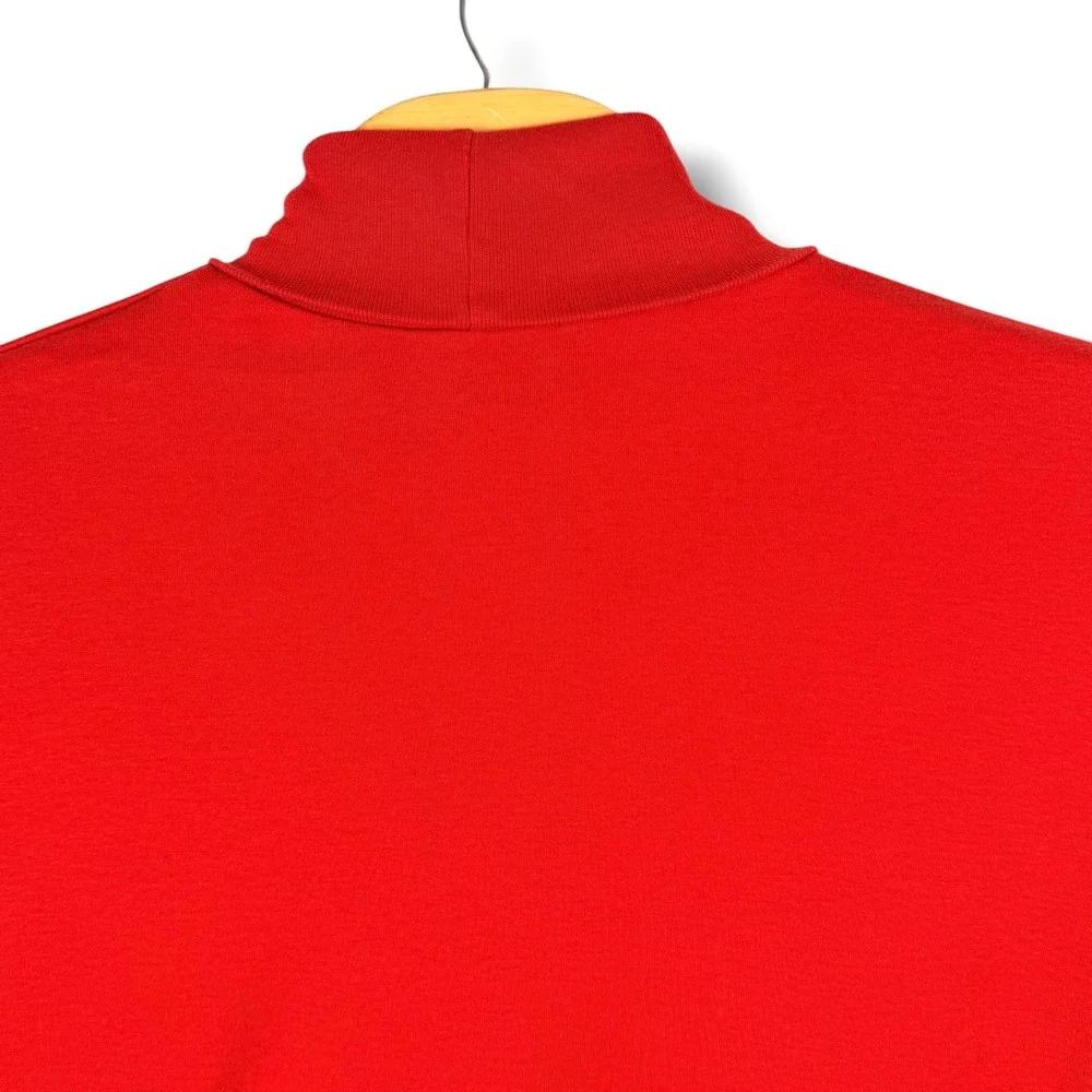 Vintage Polo Ralph Lauren Turtleneck Men XXL Red USA Made Cotton Pony Preppy
